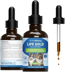 Pet Wellbeing Life Gold for Cats - Supports Detoxification & Healthy Immune Defenses with Burdock & Sheep Sorrel - NASC Certified & Vet-Formulated - 2 oz Liquid Formula