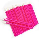 ZHIYE Lip Brushes, 200Pcs Rosered Lip Brushes Make Up Brush Lipstick Lip Gloss Wands Applicator Tool Makeup Beauty Tool Kits