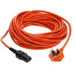 15 Metre Flex Power Cable, compatible with Victor Rotary Floor Polisher (Orange)