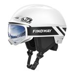 Findway Snow Ski Helmet Set, Snowboard Helmet with Goggles for Adults, Safety Durable ABS Shell and Protective EPS Foam Inner Shell, Snow Sports Helmet and Glasses for Men Women Youth