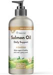 NaturVet – Salmon Oil Skin & Coat Plus Omegas | Supports Healthy Skin & Glossy Coat | Natural Source of Omega-3 & 6 Fatty Acids | for Dogs & Cats | 17 oz