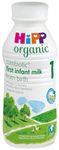 HiPP Organic 1 First Infant Baby Milk Ready to feed liquid formula, From Birth 470ml