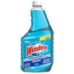 Windex Original Blue Glass and Window Cleaner Refill, Removes Fingerprints, Smudges, and Smears, 950mL