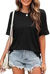 Newchoice Black T Shirts for Women 
