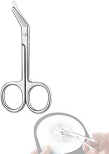 MUROCEA Ostomy Bag Scissor - Stoma Pouch Shear with Blunt Round Tip for Colostomy Ileostomy Care, Stainless Steel, 4.4" L, 1Pcs