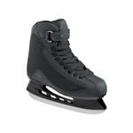 Roces Men's RSK 2 Durable Reinforced Upper Anatomic Padding Lace & Power Strap Closure Outdoor Rink Sport & Leisure Ice Hockey Skate, Stainless Steel Blades, Black, 9