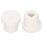 Atyhao Ladder Rubber Stopper Bumper Replacement, 2Pcs White Universal Swimming Pool Supplies