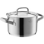 WMF Gourmet Plus Stainless Steel High Casserole with Lid, 3.7 Litres