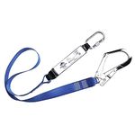 Portwest Single Webbing Lanyard With Shock Absorber, Size: One Size, Colour: Royal Blue, FP50RBR