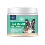 Goat Milk PLUS | Super Premium Powder Plus Probiotics and Postbiotics for Dogs and Cats | Naturally Prebiotic | Healthy Gut and Immune System | The only Goat Milk Powder with Beneficial Bacteria