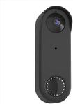 Gusfeliz Silicone Skin Case Cover Compatible to Arlo Doorbell AVD1001-100NAS - UV & Weather Rain Protection, Black