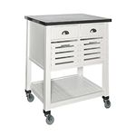 Linon Robbin Kitchen Cart White