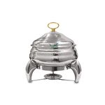 Malabar Trading Company Stainless Steel Round Chafing Dish with Lid 6 LTR