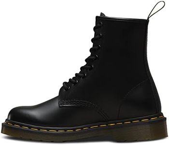 Dr. Martens, 1460 Original 8-Eye Leather Boot for Men and Women, Black Smooth, 14 US Women/13 US Men