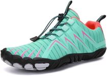 Barefoot Shoes Mens Womens Wide Toe Trail Running Trainers Lightweight Comfortable Workout Shoes for Hiking Fitness Walking Unisex,Green 8UK