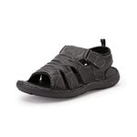 Hush Puppies mens Dan Sandal E BLACK (1) Fisherman Sandal - 8 UK (8656843)