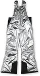 Arctic Quest Boys Classic Snow Bib Ski Pants Overalls Winter Snowsuit Water-Resistant Windproof Outdoor Rain Bib, Metallic Silver, 14-16