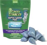 Green Gobbler - Septic Saver Treatment System - Sewage & Septic Tank Cleaner - Bacteria Enzyme Packs for Monthly Septic Tank Treatments, 6 Pods (1.3oz)