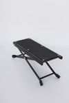 Amazon Basics 4-Step Metal Guitar Foot Stool & Footrest | Adjustable Height | Non-slip Rubber pads (Black)