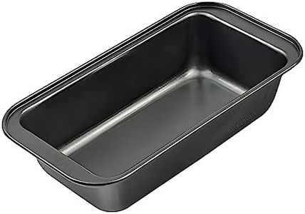 CURATED CART Carbon Steel Loaf Pan for Bread Baking, Non Stick PTFE Coated Rectangular Bread & Cake Mould, 30% Thicker Heavy Gauge, SGS Certified, Oven Air Fryer Dishwasher Safe, 1 Piece - Black