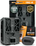 SPYPOINT Force 48 Starter Pack Trail Camera, Non-Cellular, 48MP Photo 720p Video w/ 48 Low-Glow LEDs for Image Quality Day or Night, 80’ Flash Range, 80’ Detection Range, LCD Setup Screen