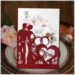 Winghin Wedding Metal Die Cuts for Card Making, Cutting Dies Invitation Stencils Embossing Dies for Scrapbooking, DIY Album Cards Art Craft Decoration