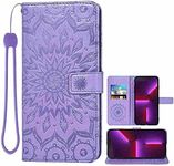 MojieRy Phone Cover Wallet Folio Case for Samsung Galaxy J5 Prime, Premium PU Leather Slim Fit Cover for Galaxy J5 Prime, 1 Photo Frame Slot, 3 Card Slots, Shock Absorbent, Purple