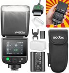 Godox V480 N V480N Camera Flash for Nikon, GN50 650 Flashes(1/1), Intuitive Touchscreen & Buttons, 1.7s Recycle/2.4G 1/8000S HSS/Type-C Charging/10-Level Modeling Lamp,Compatible with Nikon Cameras