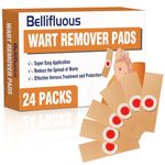 Bellifluous Wart Remover, 24pcs Verruca Treatment Corn Plasters for Kids Adults, Plantar Wart Remover For Hands Feet Face Fingers, Effective Deep Verruca Removal Pads Patches, Pain Relief Wart Plaster