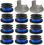 LEIMO 0.065 String Trimmer Spool Line for Ryobi One+ AC14RL3A , 0.065" Autofeed Replacement Spools for Ryobi 18V, 24V, and 40V Cordless Trimmers (12 Pack)