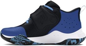 Under Armour Unisex Pre School Zone Basketball 2, (005) Black/Tech Blue/Horizon Blue, 13K, US