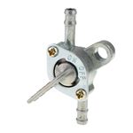 SECRET DESIRE Petcock Fuel Valve Silver for Turning Fuel On/Off Mini Chopper Pocket Bike and Quad