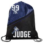 FOCO - New York Yankees High End Diagonal Drawstring Backpack Gym Bag - Aaron Judge #99, Multicolor, One Size, Aaron Judge Backpack