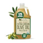 Kevala Organic Extra Virgin Olive Oil | Authentic Mediterranean Single Origin Olives, Cold Pressed & Unrefined, Premium Large Family Size Cooking Oil | 1.8 L / 64 fl Oz