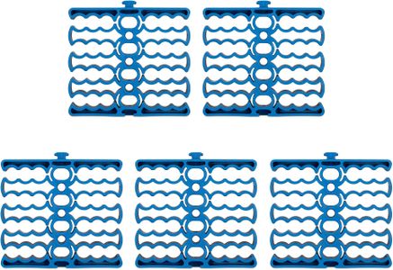 kwmobile Cable Comb Organisers Set of 2 – Blue Wire Management Clips with Screws