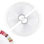 100pcs Fan-shaped Nail Swatch Stick