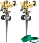 Hourleey 2 Pack Brass Impact Lawn S