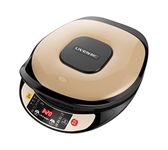 Liven Electric Crepe Maker & Electric Skillet,Double Electric Baking Pan (LR-D3009)