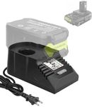 for Ryobi 18V Battery Replacement Charger,Mini Charger Compatible with Ryobi 18V Lithium-Ion/NiCad/NiMh Battery,Portable Mini Fast Charger,for RYOBI DIY Charger (only for 18V Battery)