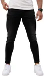 GINGTTO Mens Black Jeans Stretch Me