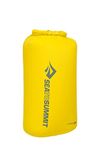 Sea to Summit - Lightweight Dry Bag XL 20L - Waterproof Storage - Roll-Top - Recycled Fabric - Base Lash Point & D-Ring - For Backpacking & Kayaking - 27.1 x 23.4 x 47.8cm - Sulphur Yellow- 91g