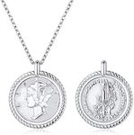 Mercury Dime Coin Pendant Necklace,