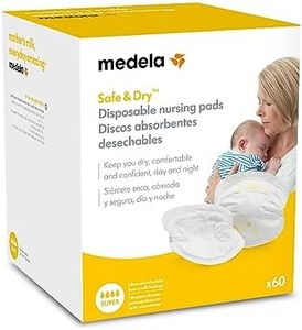 Medela Safe & Dry Disposable Nursing Pads, Regular Absorbant, Pack of 60