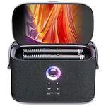 Ikarao Karaoke Machine for Adults, with Lyrics Display Screen, 2 Self-Charging Wireless Microphones, Autotune & EQ, 140W Speaker, Connect TV, Portable Karaoke System for Home, Family, Party, Travel