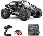 Othlaver 1:18 Remote Control Car,4WD 60Km/h RC Car, Waterproof Drift Off-Road New Upgraded Brush Motor with 2 Rechargeable Batteries,All Terrain 2.4Ghz Off Road Crawler Radio Controlled