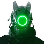 Cosplay Mask for Men Women, Futuristic Punk Techwear, Mask Cosplay Halloween Fit Party Music Festival Accessories