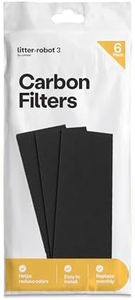 Whisker Litter-Robot 3 Carbon Filters, 6-Pack - Litter Box Filter, Designed for Litter-Robot, Absorbs Odors & Controls Moisture for Cleaner Smelling Home