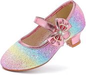 Dufannie Girls Dress Shoes Low Heel