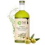 Pure Nutrition Naturals Organic Extra Virgin Olive Oil | 100% Natural & Cold Pressed | 500 Ml | Ideal For Dressing & Garnishing On Salads & Sauteed Vegetables, Marinades & Paratha