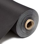 Discount Fabrics LTD 1m Black Thermal Blackout Curtain Lining – 3 Pass Opaque Blackout Curtain Fabric, 260GSM 54” Inches 137cm Wide – for Home, Caravans & Campervans – Fabric by The Metre